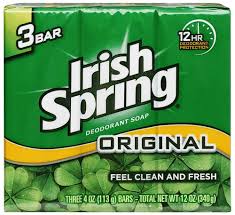 Irish Spring Soap Original – 3.75oz/3bar/18pk Case/18