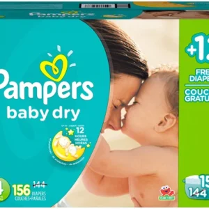 Pampers Baby-Dry ECON BONUS Size 4 – 156ct/1pk